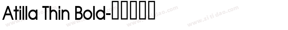 Atilla Thin Bold字体转换